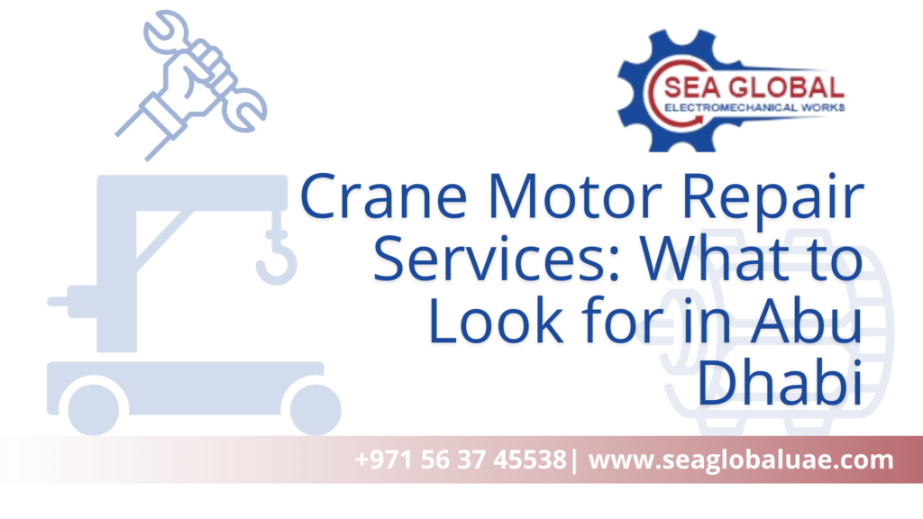 Crane Motor Repair Abu Dhabi