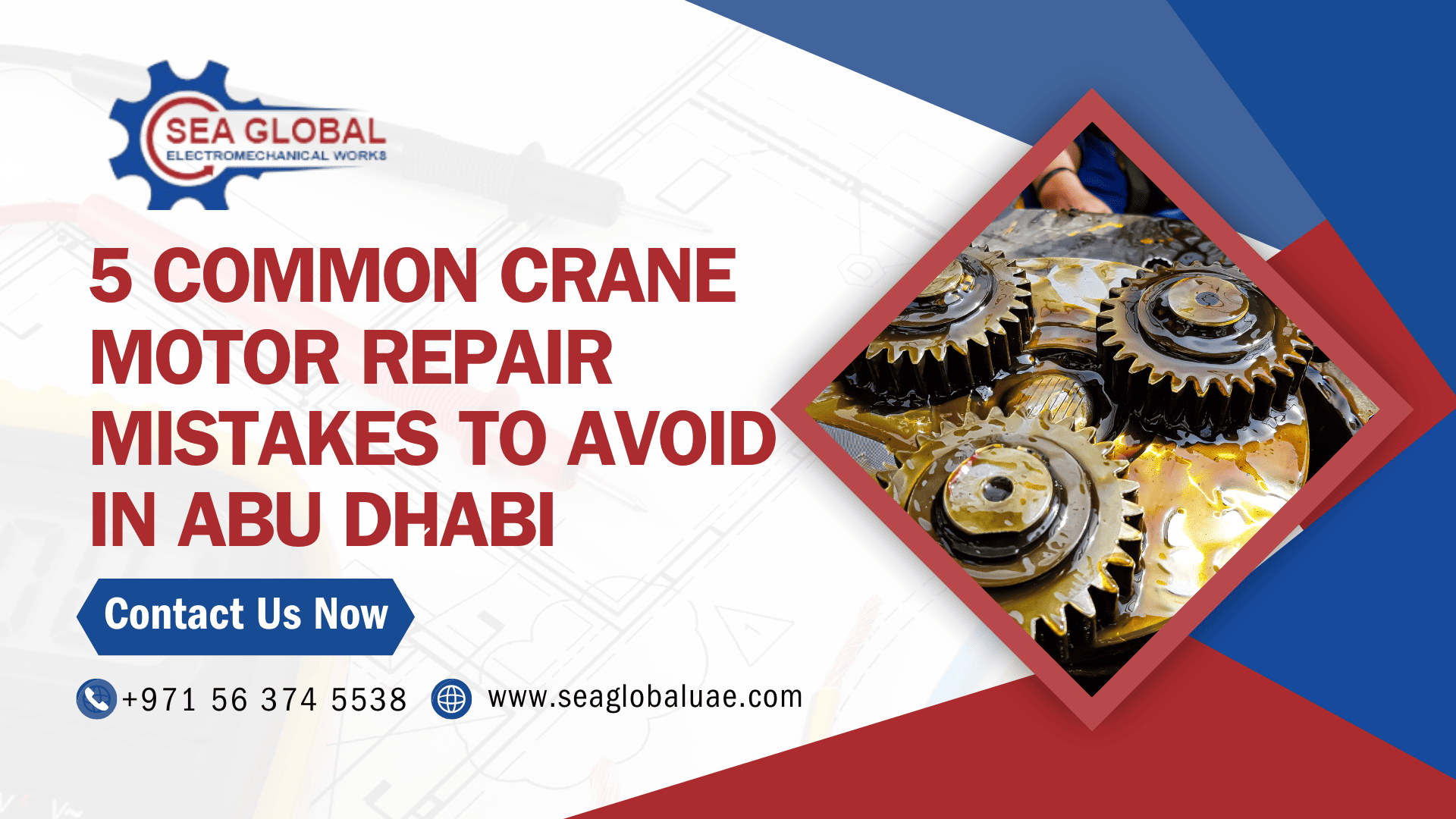 Crane Motor Repair Abu Dhabi